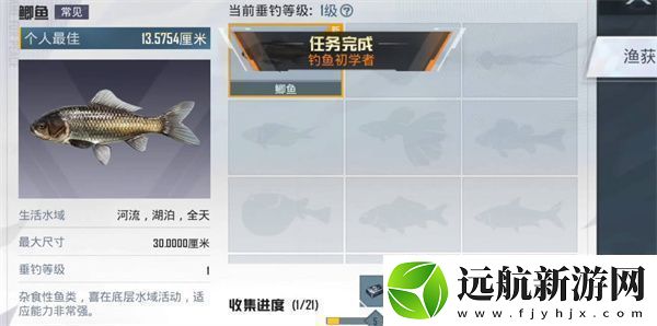 和平精英綠洲世界釣魚(yú)圖鑒一覽