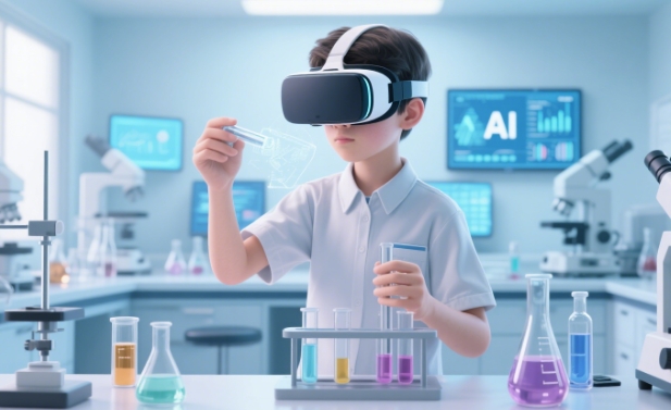 虛擬實驗課上線！AI+VR 還原化學實驗，安全又高效的教學方案